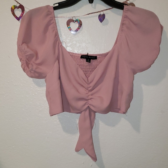 pink crop top - Picture 1 of 3